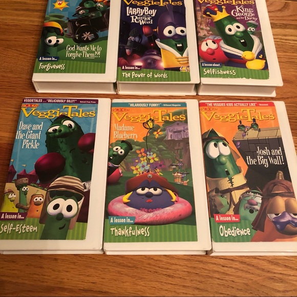 Lot of 11 Vintage Veggie Tales VHS Tapes Lesson Collection - Picture 4 of 6